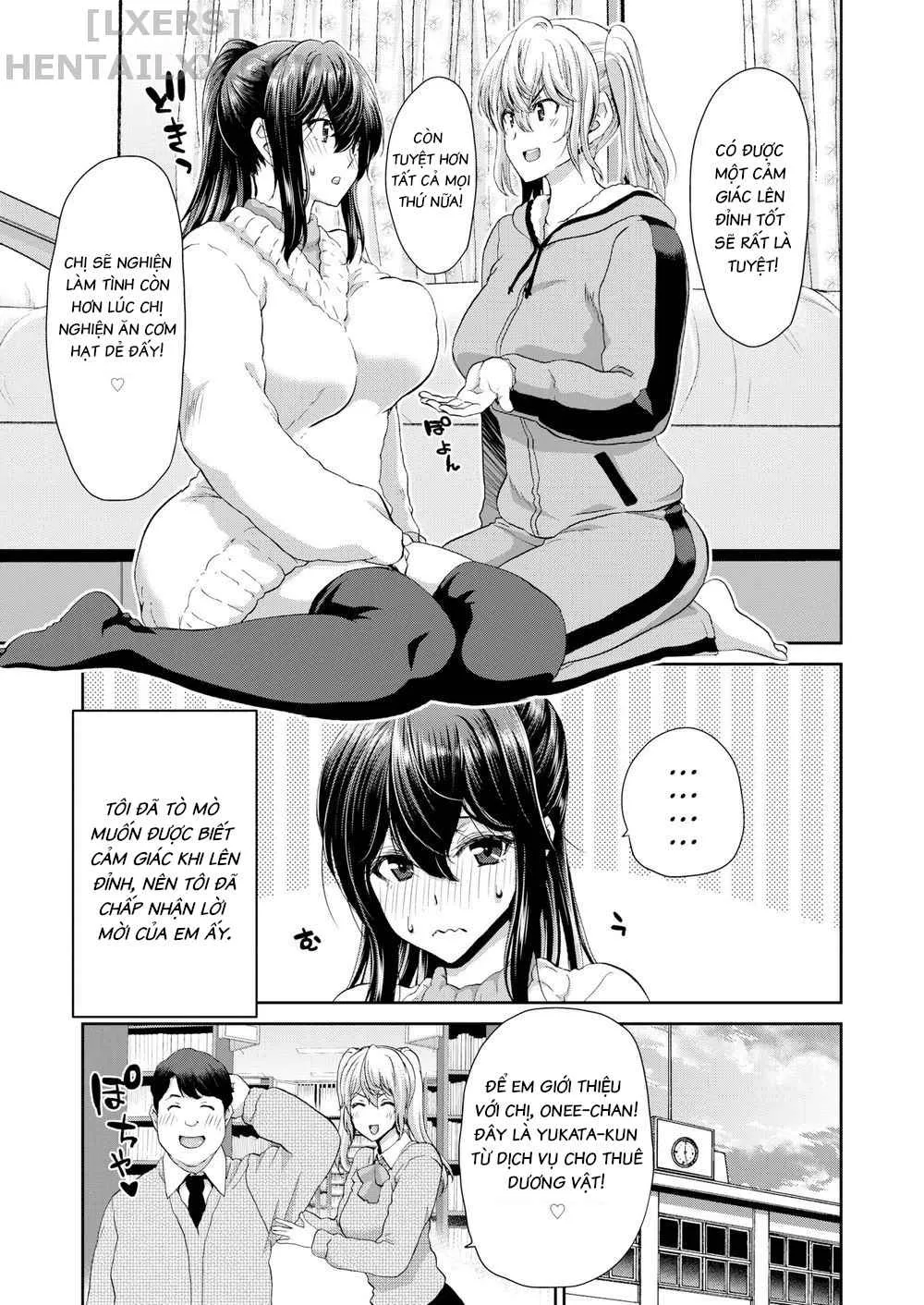HentaiVN.net - Ảnh 3 - Penis Rental LITE ~Asagi Sisters~ - Chap 1