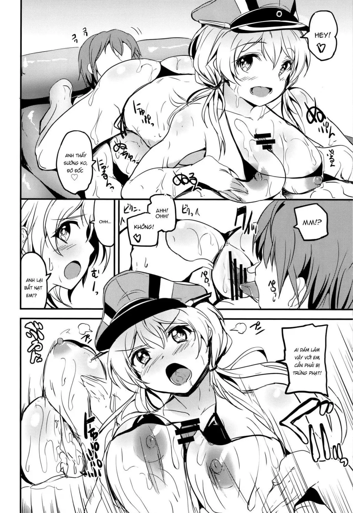 HentaiVN.net - Ảnh 17 - Áo Ngủ, Quân Phục, Bikini Prinz Eugen (Kantai Collection -KanColle-) [プリンツ・オイゲンの一日 (艦隊これくしょん -艦これ-)] - Chap 1