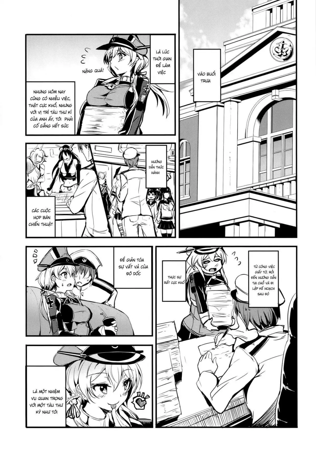 HentaiVN.net - Ảnh 8 - Áo Ngủ, Quân Phục, Bikini Prinz Eugen (Kantai Collection -KanColle-) [プリンツ・オイゲンの一日 (艦隊これくしょん -艦これ-)] - Chap 1