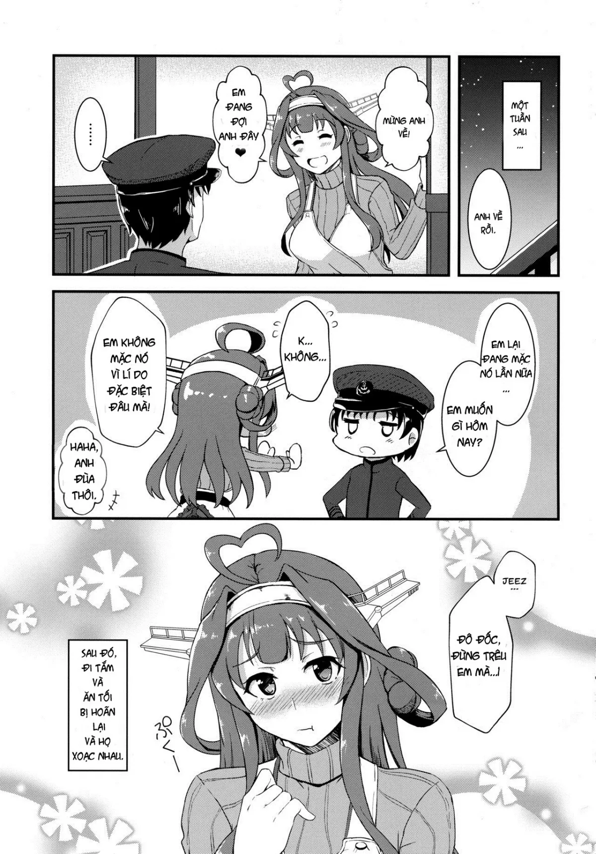 HentaiVN.net - Ảnh 20 - Apron Kongou no Osasoi (Kantai Collection, -KanColle-) - Chap 1