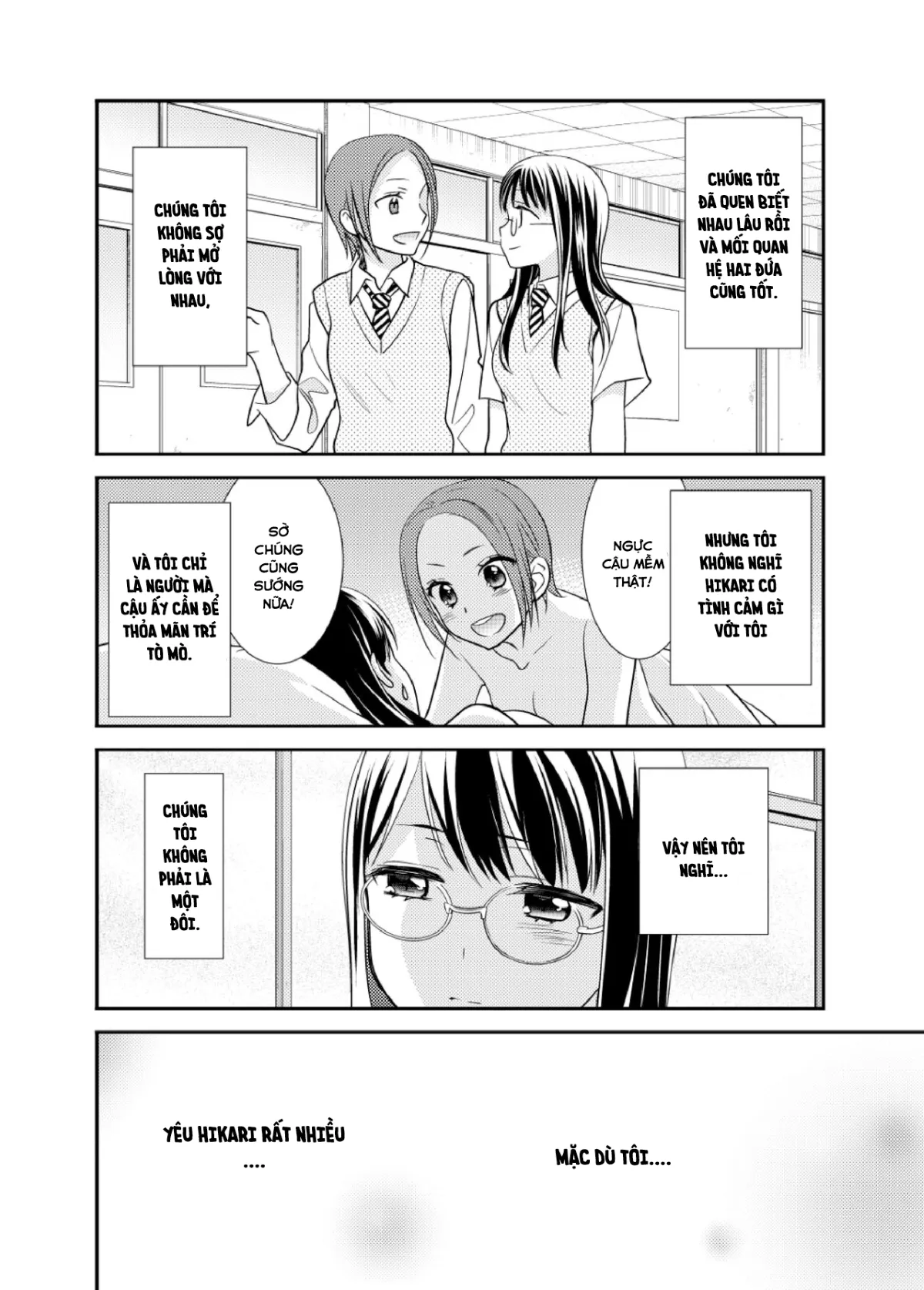 HentaiVN.net - Ảnh 11 - Tại sao cậu không nói yêu tớ? [Joshi Kouishitsu Suieibu, Phòng thay đồ nữ] - Chap 1