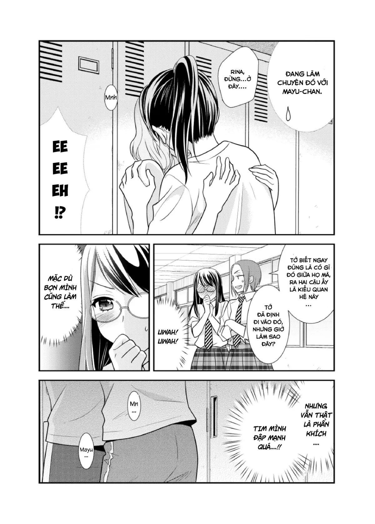 HentaiVN.net - Ảnh 13 - Tại sao cậu không nói yêu tớ? [Joshi Kouishitsu Suieibu, Phòng thay đồ nữ] - Chap 1