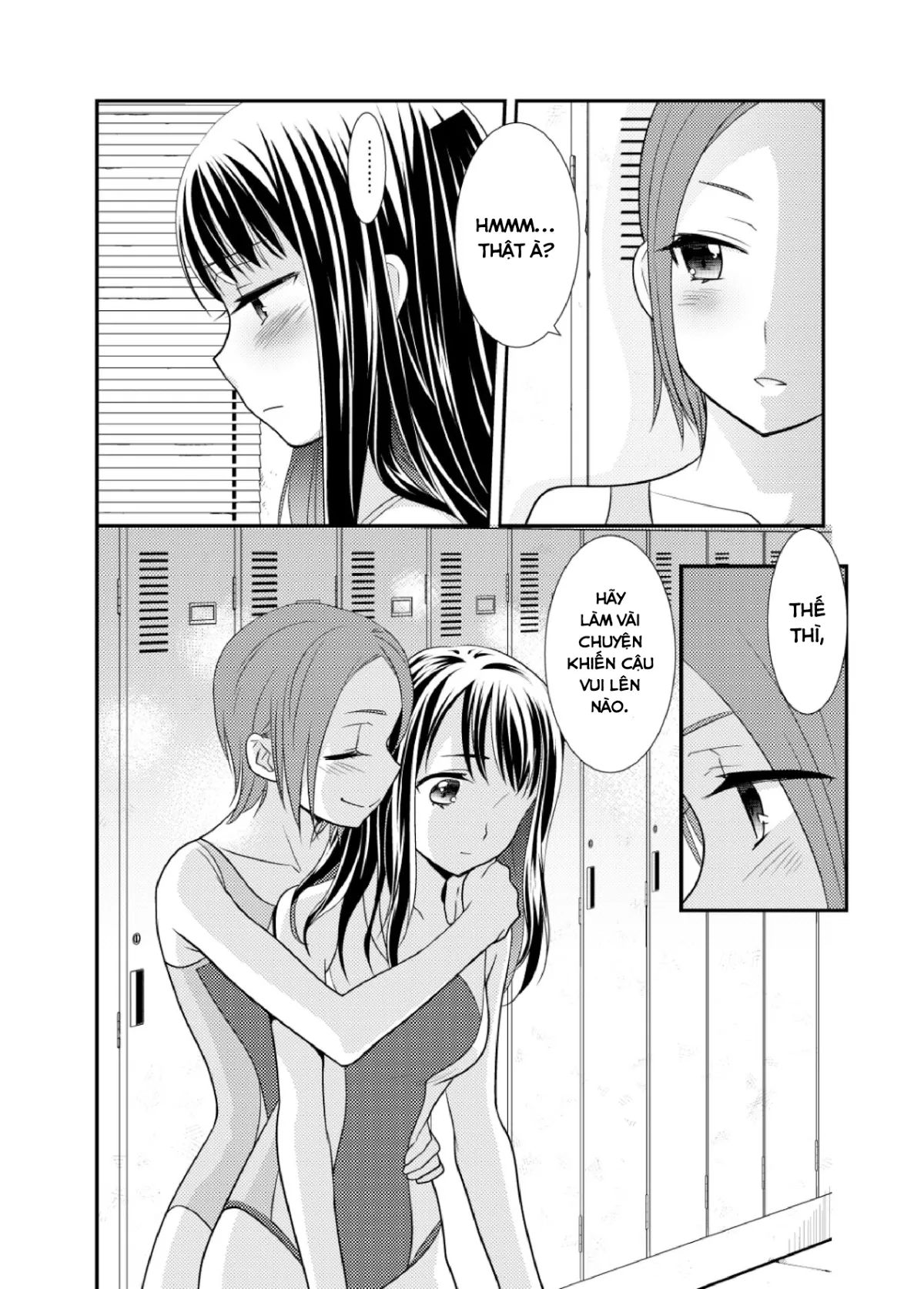 HentaiVN.net - Ảnh 17 - Tại sao cậu không nói yêu tớ? [Joshi Kouishitsu Suieibu, Phòng thay đồ nữ] - Chap 1