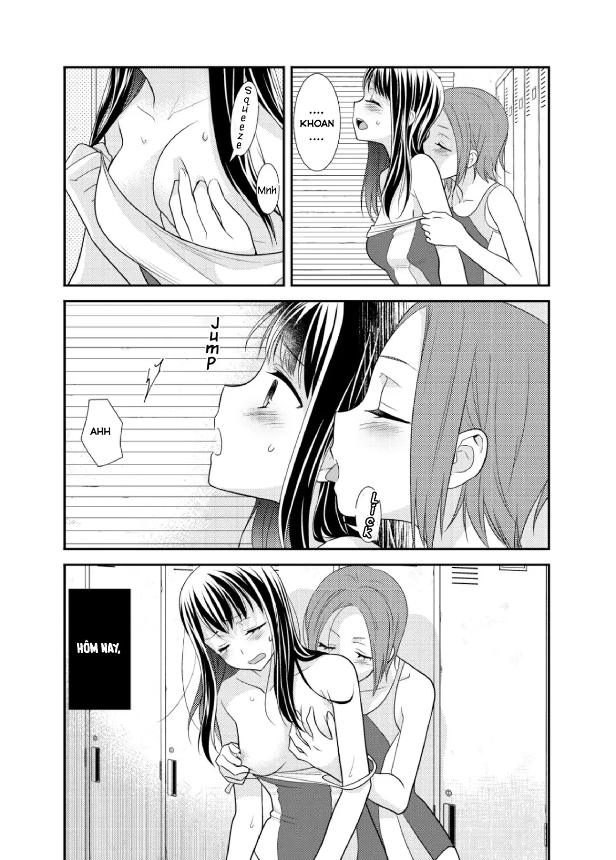 HentaiVN.net - Ảnh 18 - Tại sao cậu không nói yêu tớ? [Joshi Kouishitsu Suieibu, Phòng thay đồ nữ] - Chap 1