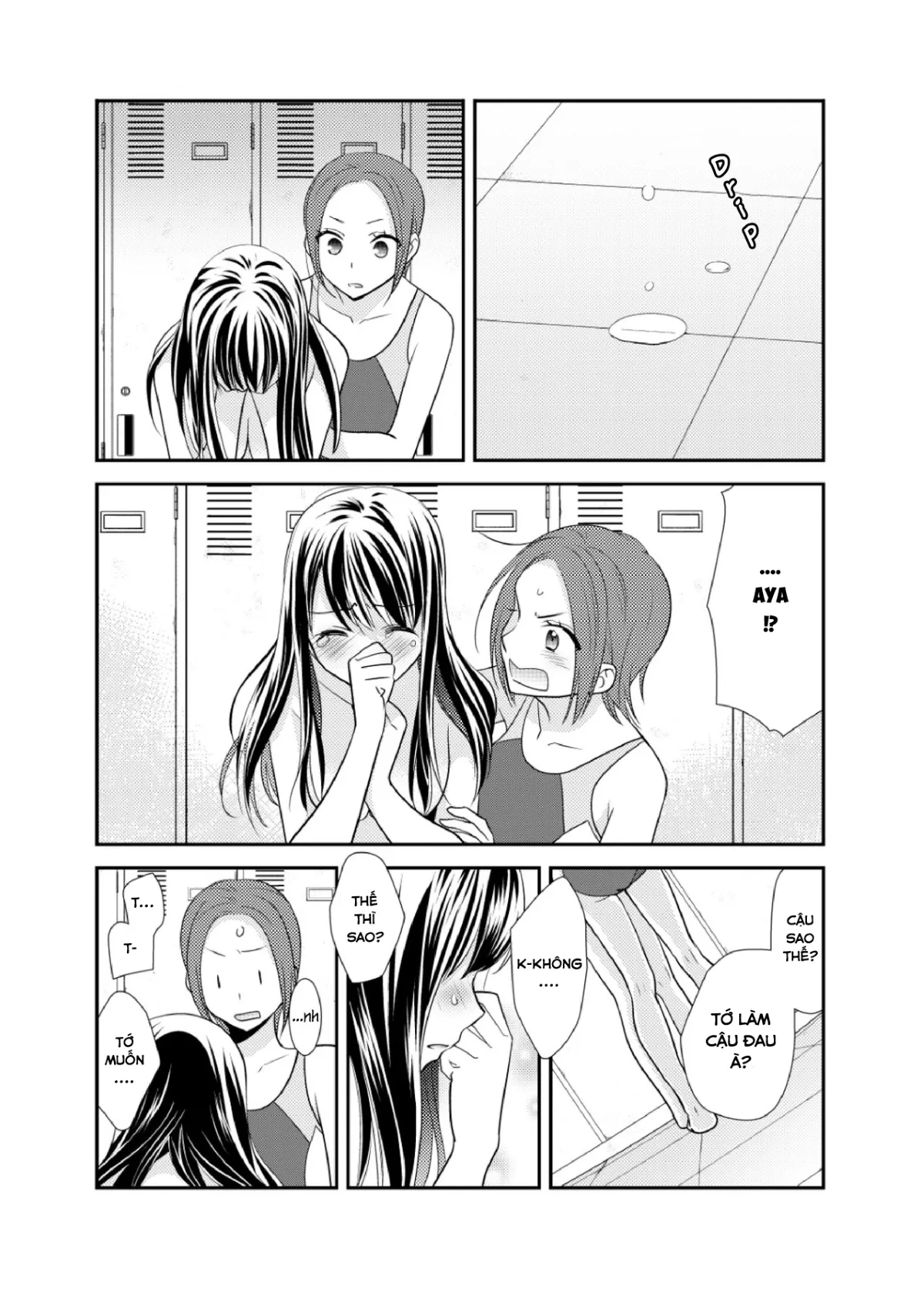 HentaiVN.net - Ảnh 20 - Tại sao cậu không nói yêu tớ? [Joshi Kouishitsu Suieibu, Phòng thay đồ nữ] - Chap 1
