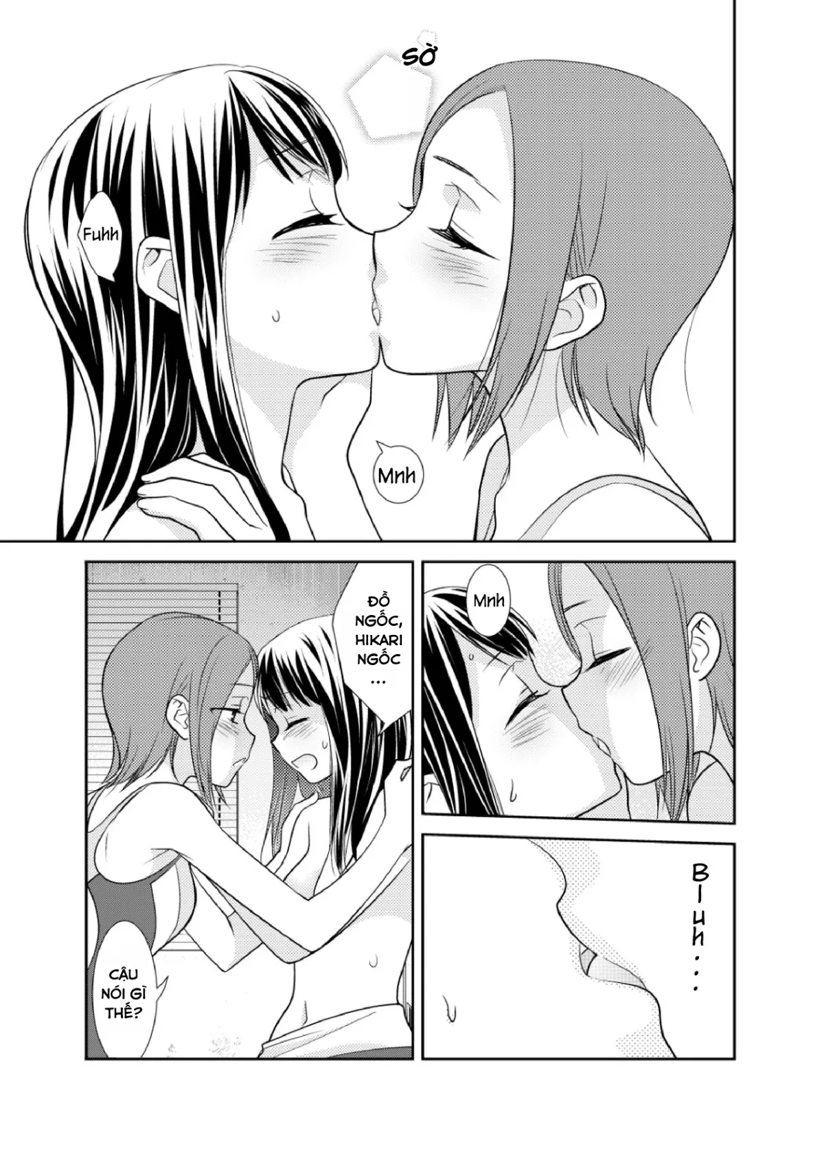 HentaiVN.net - Ảnh 6 - Tại sao cậu không nói yêu tớ? [Joshi Kouishitsu Suieibu, Phòng thay đồ nữ] - Chap 1