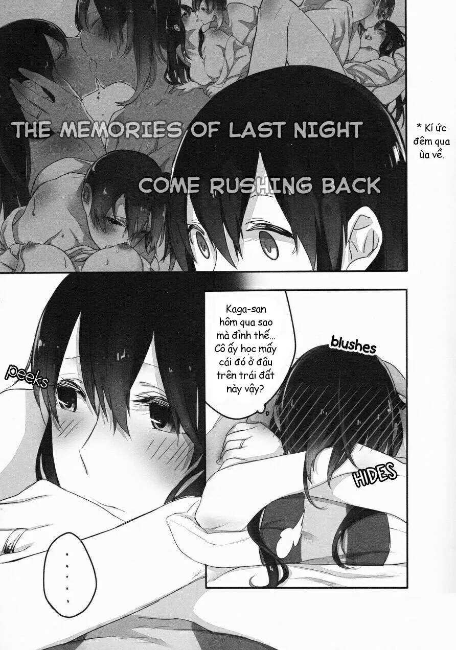 HentaiVN.net - Ảnh 10 - Akagi x Kaga Shinkon Shoya Anthology - 1st bite ~Hokori no Chigiri~ (Kantai Collection) - Chap 1