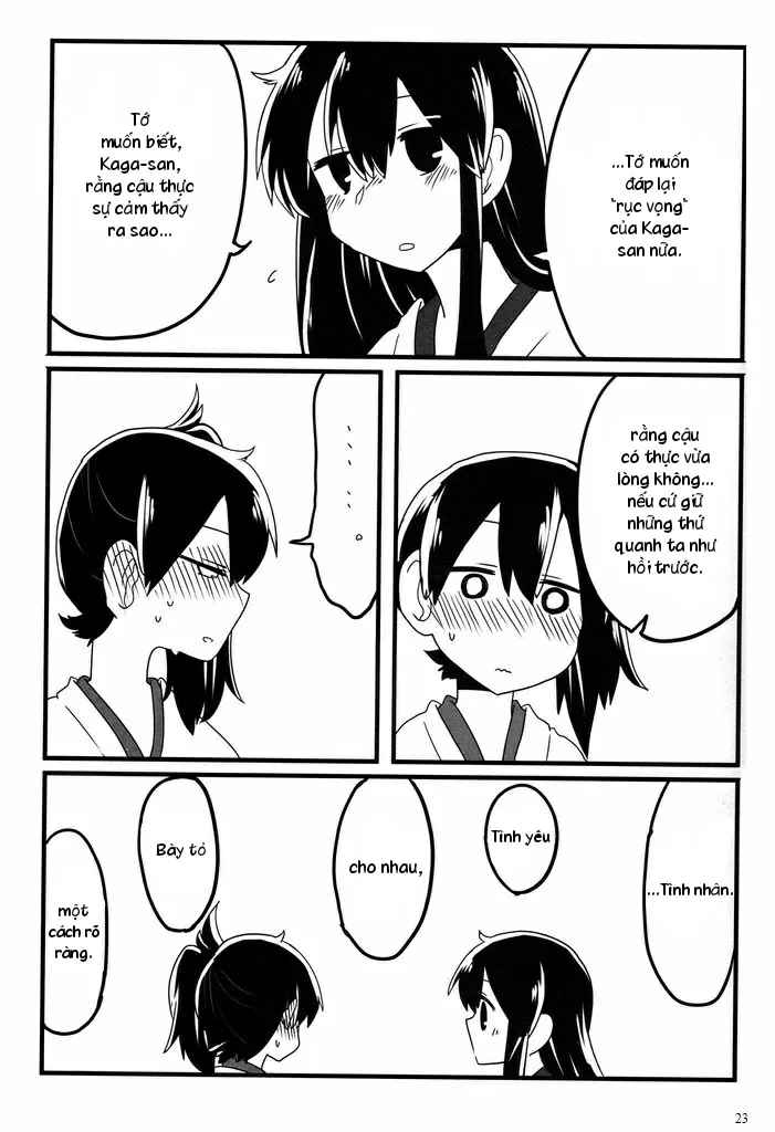 HentaiVN.net - Ảnh 27 - Akagi x Kaga Shinkon Shoya Anthology - 1st bite ~Hokori no Chigiri~ (Kantai Collection) - Chap 1
