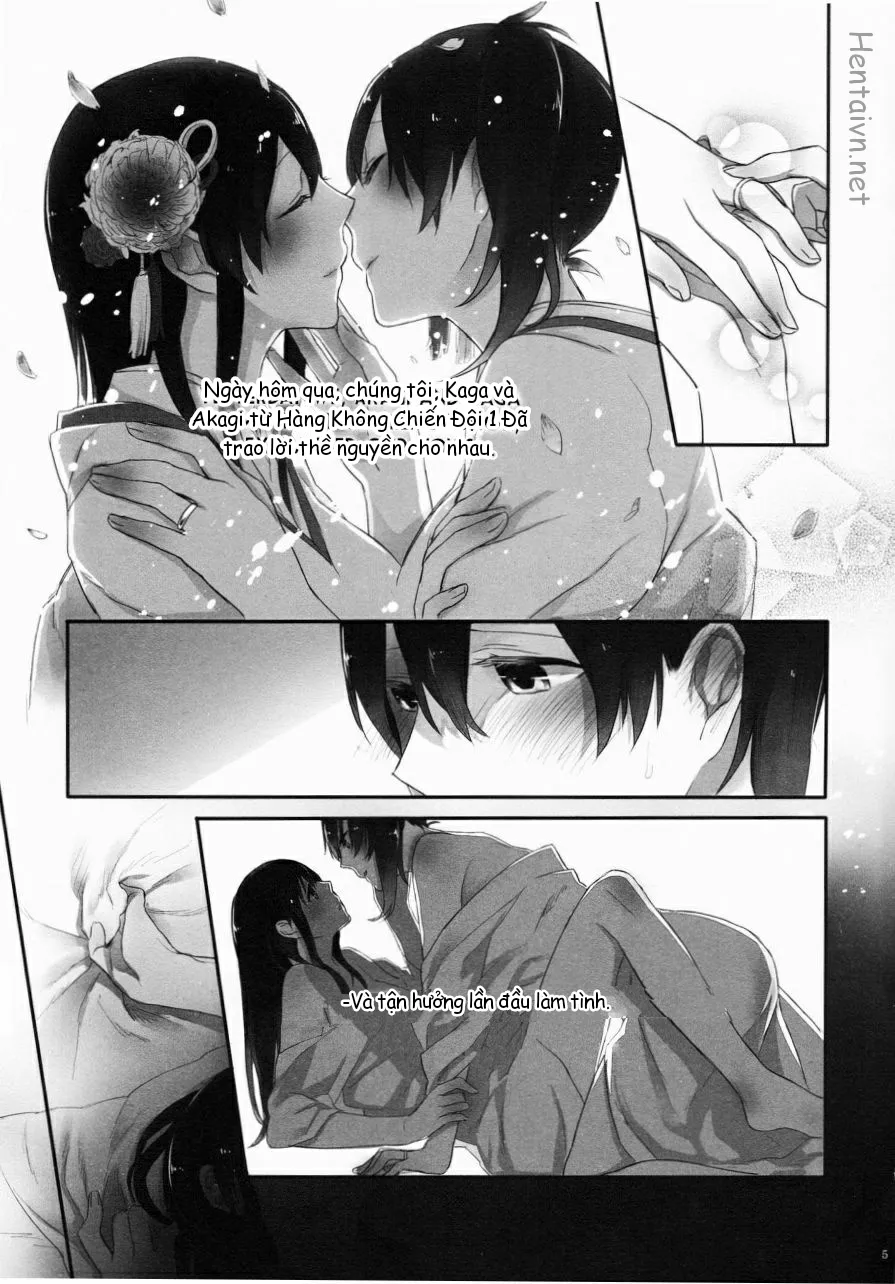 HentaiVN.net - Ảnh 8 - Akagi x Kaga Shinkon Shoya Anthology - 1st bite ~Hokori no Chigiri~ (Kantai Collection) - Chap 1