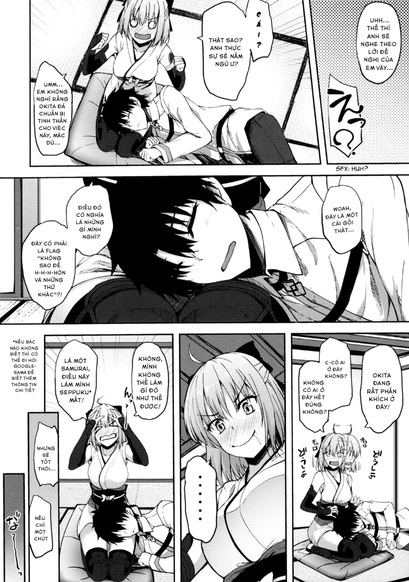 HentaiVN.net - Ảnh 5 - Okita-San Datte Koi Ga Shitai - Chap 1
