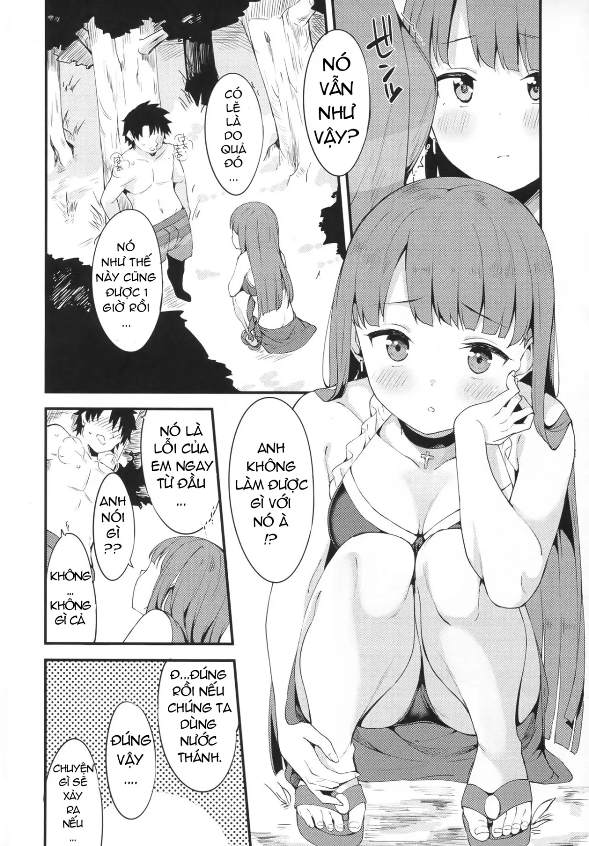 HentaiVN.net - Ảnh 3 - Seijo Martha no Zenryoku Kaihou!? (Fate/Grand Order) [聖女マルタの全力介抱!? (Fate/Grand Order)] - Chap 1