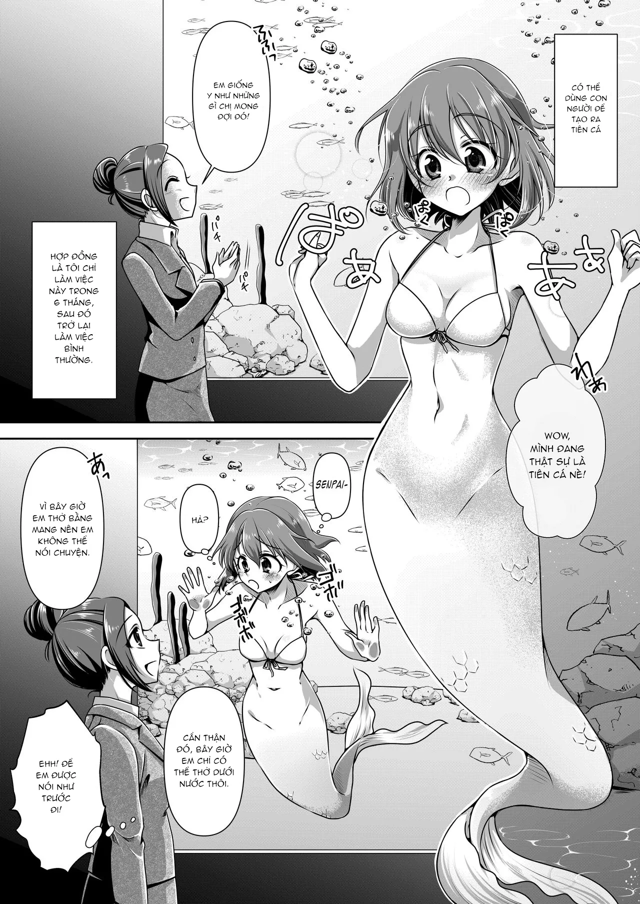 HentaiVN.net - Ảnh 3 - Ký Ức Của Một Người Cá [Aru Ningyo no Omoide; Memories of a Mermaid] - Chap 1
