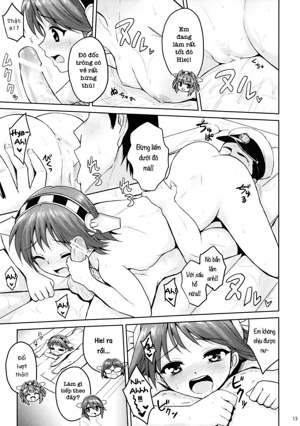 HentaiVN.net - Ảnh 12 - Chị Em Kongou và Đô Đốc! (Kantai Collection) [KinColle!! (Kantai Collection -KanColle-)] - Chap 1