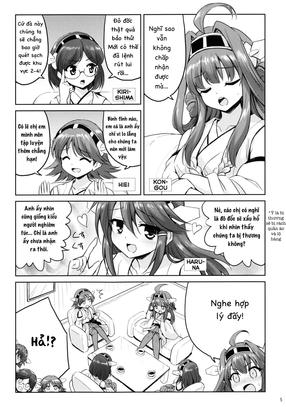HentaiVN.net - Ảnh 4 - Chị Em Kongou và Đô Đốc! (Kantai Collection) [KinColle!! (Kantai Collection -KanColle-)] - Chap 1