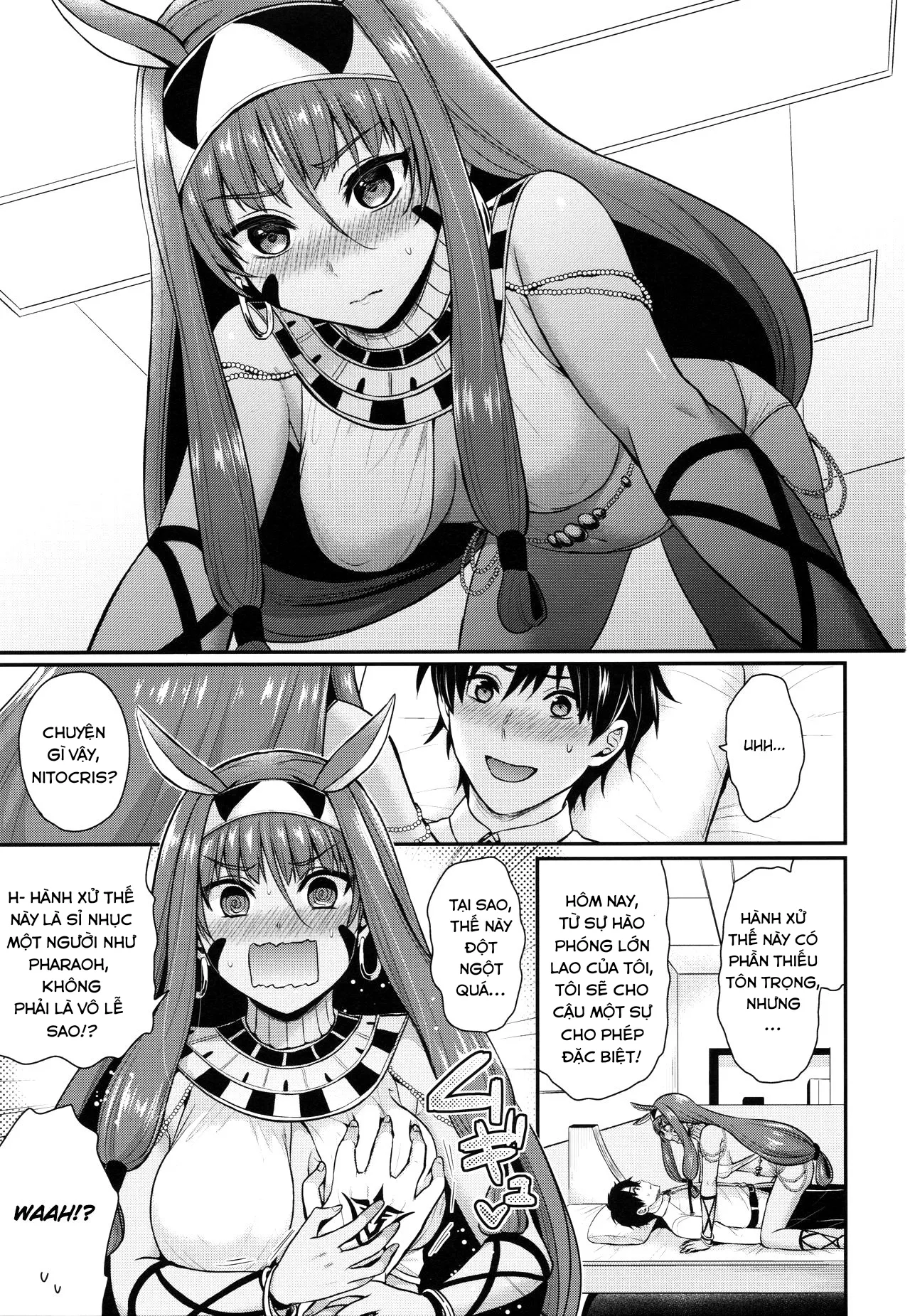 HentaiVN.net - Ảnh 3 - Nitocris muốn làm chuyện đó với Master. [Nitocris wa Master to XX Shitai, Nitocris wants to do XXX with Master, ニトクリスは同盟者と××したい] - Chap 1