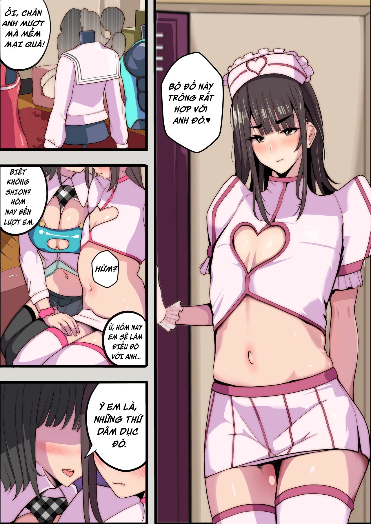 HentaiVN.net - Ảnh 7 - [Không che] Bị gái trong câu lạc bộ cosplay của tôi địt tung lỗ đít - Oneshot