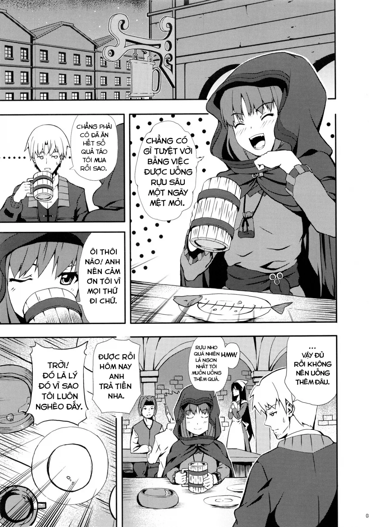 HentaiVN.net - Ảnh 4 - Bitter Apple (Spice and Wolf) [Sói và gia vị happy end] - Chap 1