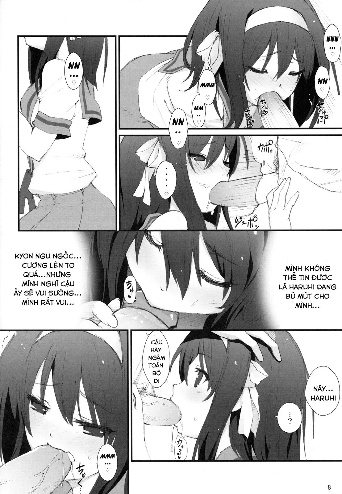 HentaiVN.net - Ảnh 7 - Honto wa Okotteru no yo! Baka... (Suzumiya Haruhi no Yuuutsu) [I Really Am Angry! Idiot...] - Chap 1