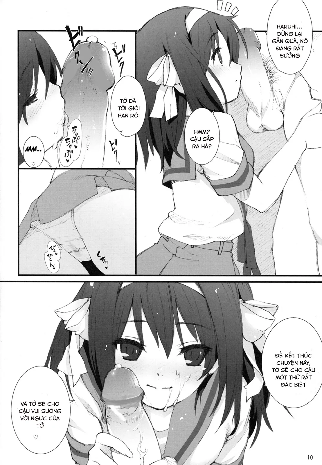 HentaiVN.net - Ảnh 9 - Honto wa Okotteru no yo! Baka... (Suzumiya Haruhi no Yuuutsu) [I Really Am Angry! Idiot...] - Chap 1