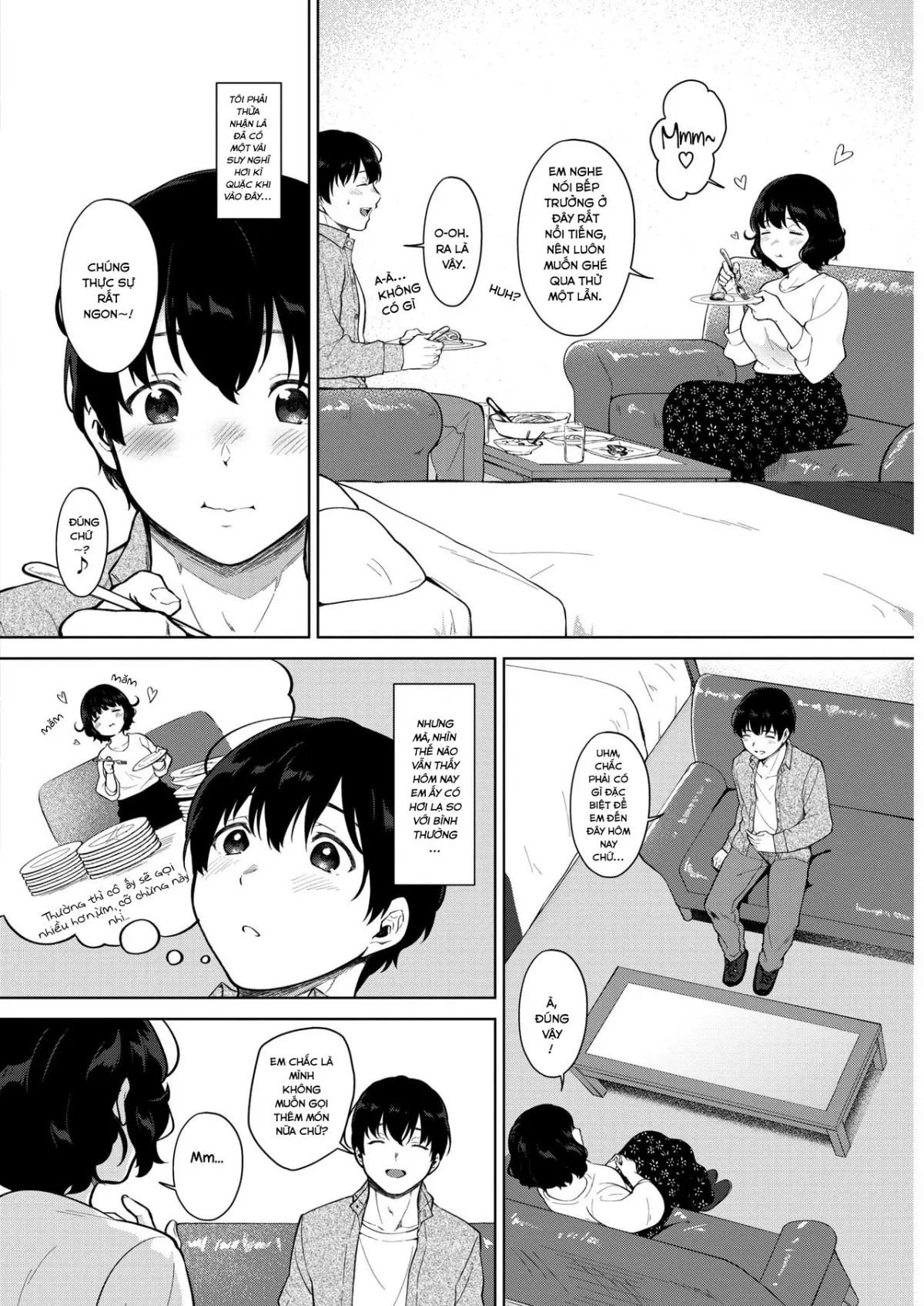 HentaiVN.net - Ảnh 6 - Eat in! [Cảm ơn vì bữa ăn!] - Chap 1