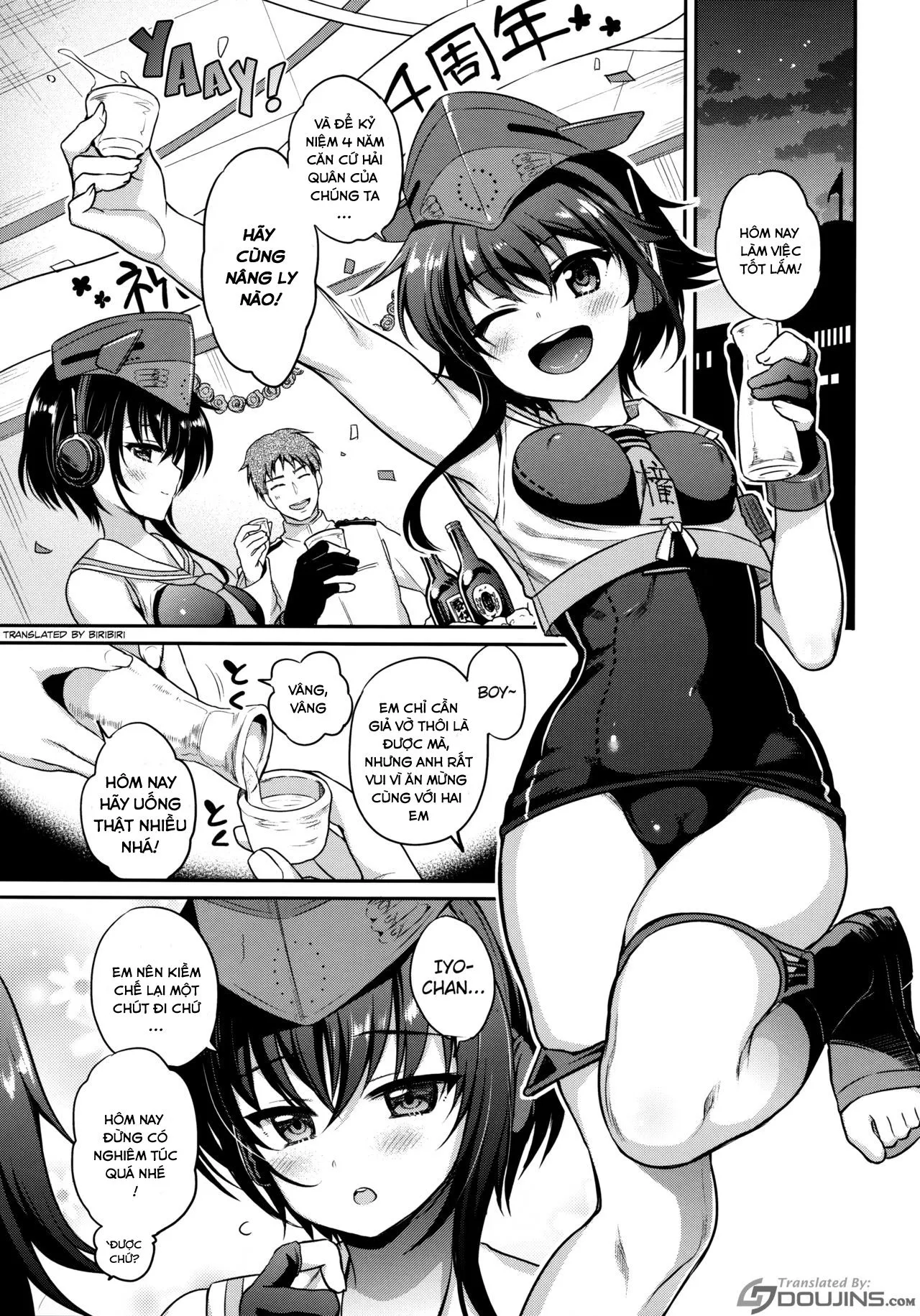 HentaiVN.net - Ảnh 3 - Hitoyo Hitoyo ni Hitomigoro (Kantai Collection -KanColle-) - Chap 1