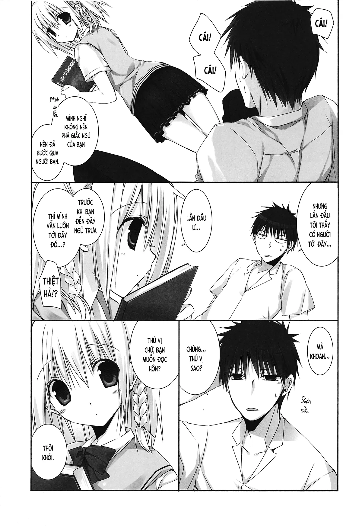HentaiVN.net - Ảnh 5 - Giấc mơ trưa tại thư viện (nguyên tác) [Toshoshitsu no Hakuchuumu (original); 図書室の白昼夢 (オリジナル)] - Chap 1