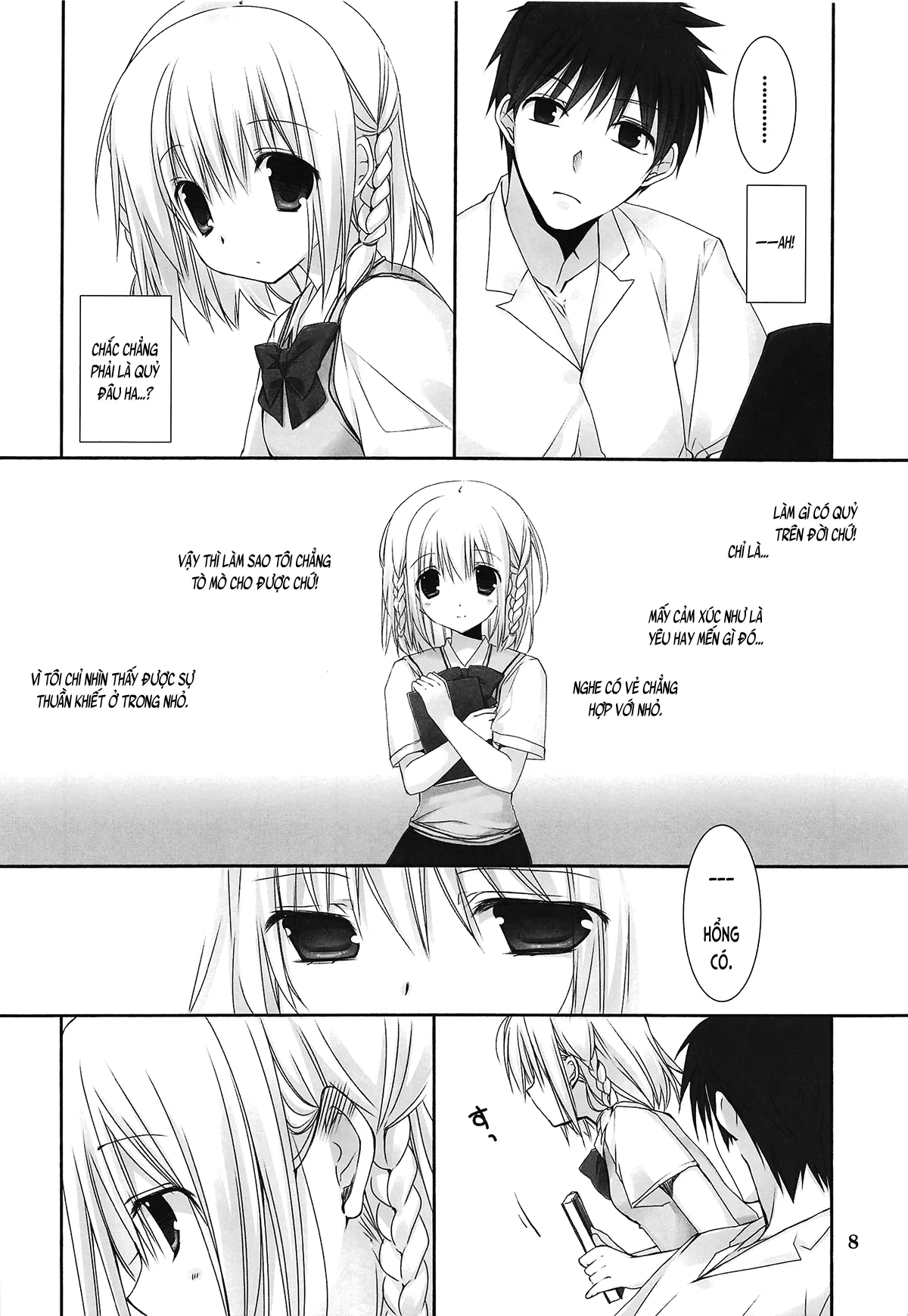 HentaiVN.net - Ảnh 8 - Giấc mơ trưa tại thư viện (nguyên tác) [Toshoshitsu no Hakuchuumu (original); 図書室の白昼夢 (オリジナル)] - Chap 1