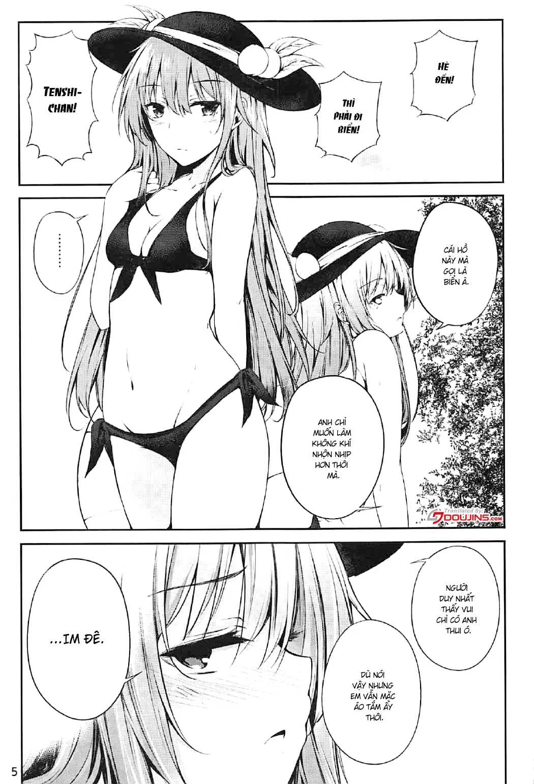 HentaiVN.net - Ảnh 4 - Tenshi Onee-chan 2 Makasenasai! (Touhou Project) - Chap 1