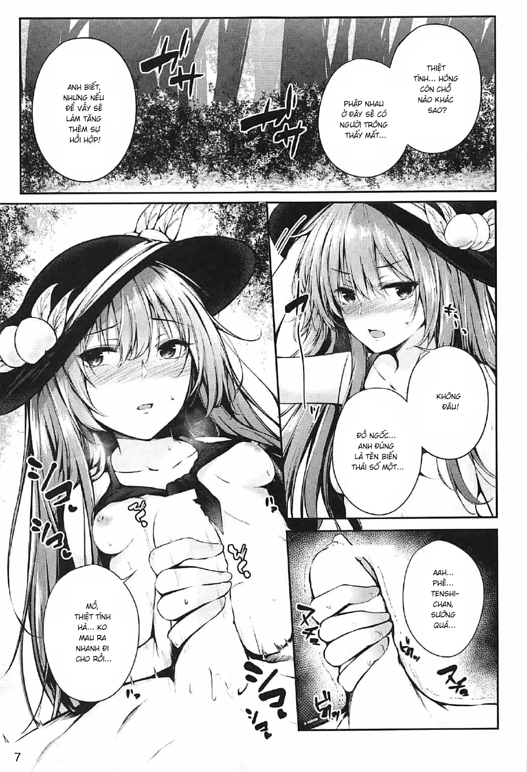 HentaiVN.net - Ảnh 6 - Tenshi Onee-chan 2 Makasenasai! (Touhou Project) - Chap 1
