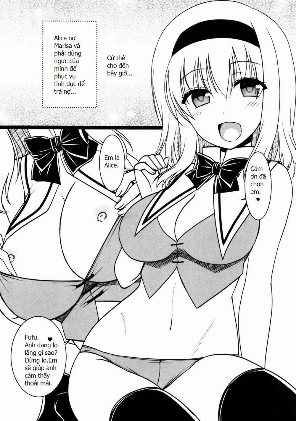 HentaiVN.net - Ảnh 4 - Oppai Settai Alice-chan (Touhou Project) - Chap 1