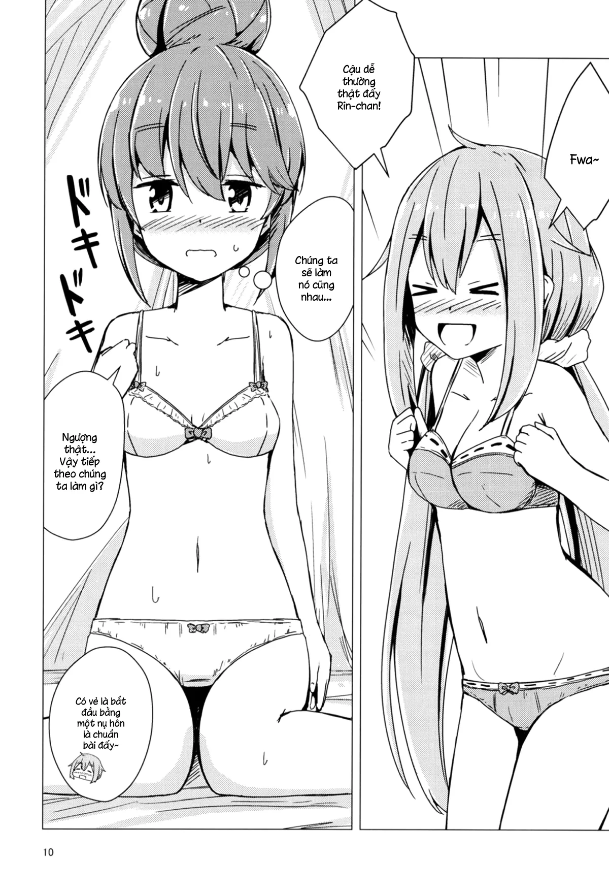 HentaiVN.net - Ảnh 9 - Sex Shinai to Derenai Tent ni Tojikomerareta NadeRin (Yuru Camp) [Nade And Rin Were Trapped Inside Their Tent Unless They Had Sex; せっ〇すしないと出れないテントに閉じ込められたなでリン] - Chap 1
