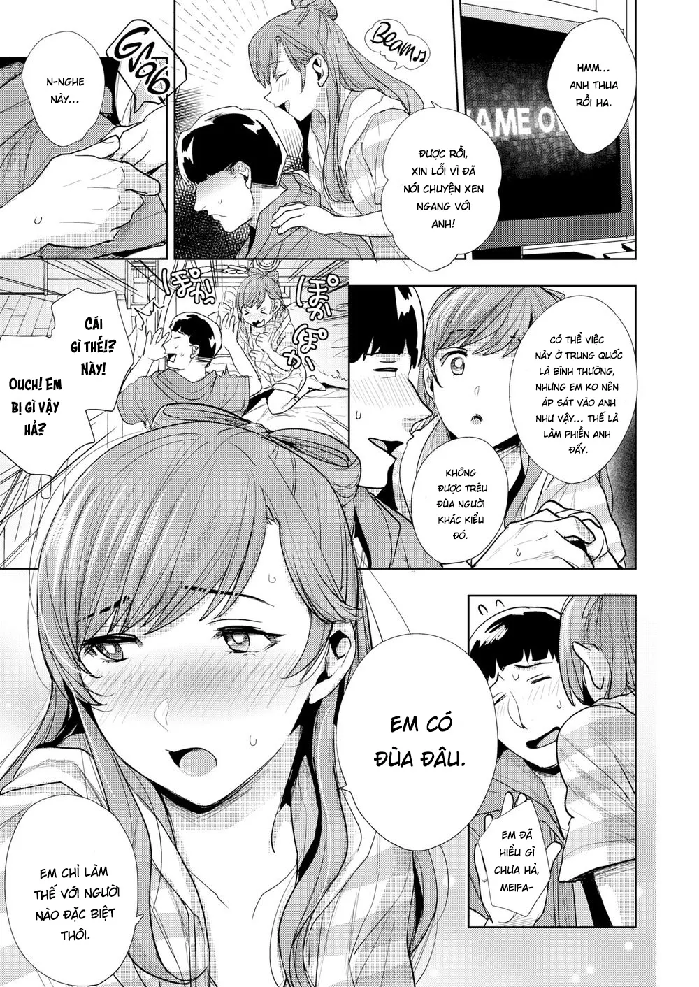 HentaiVN.net - Ảnh 10 - Dựa vào anh và nói, Wo ai ni ❤ [Clingy ❤ Wo Ai Ni] - Chap 1