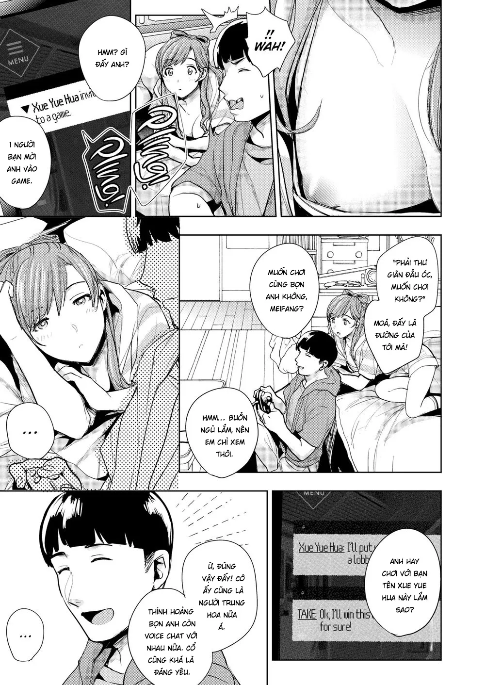 HentaiVN.net - Ảnh 8 - Dựa vào anh và nói, Wo ai ni ❤ [Clingy ❤ Wo Ai Ni] - Chap 1