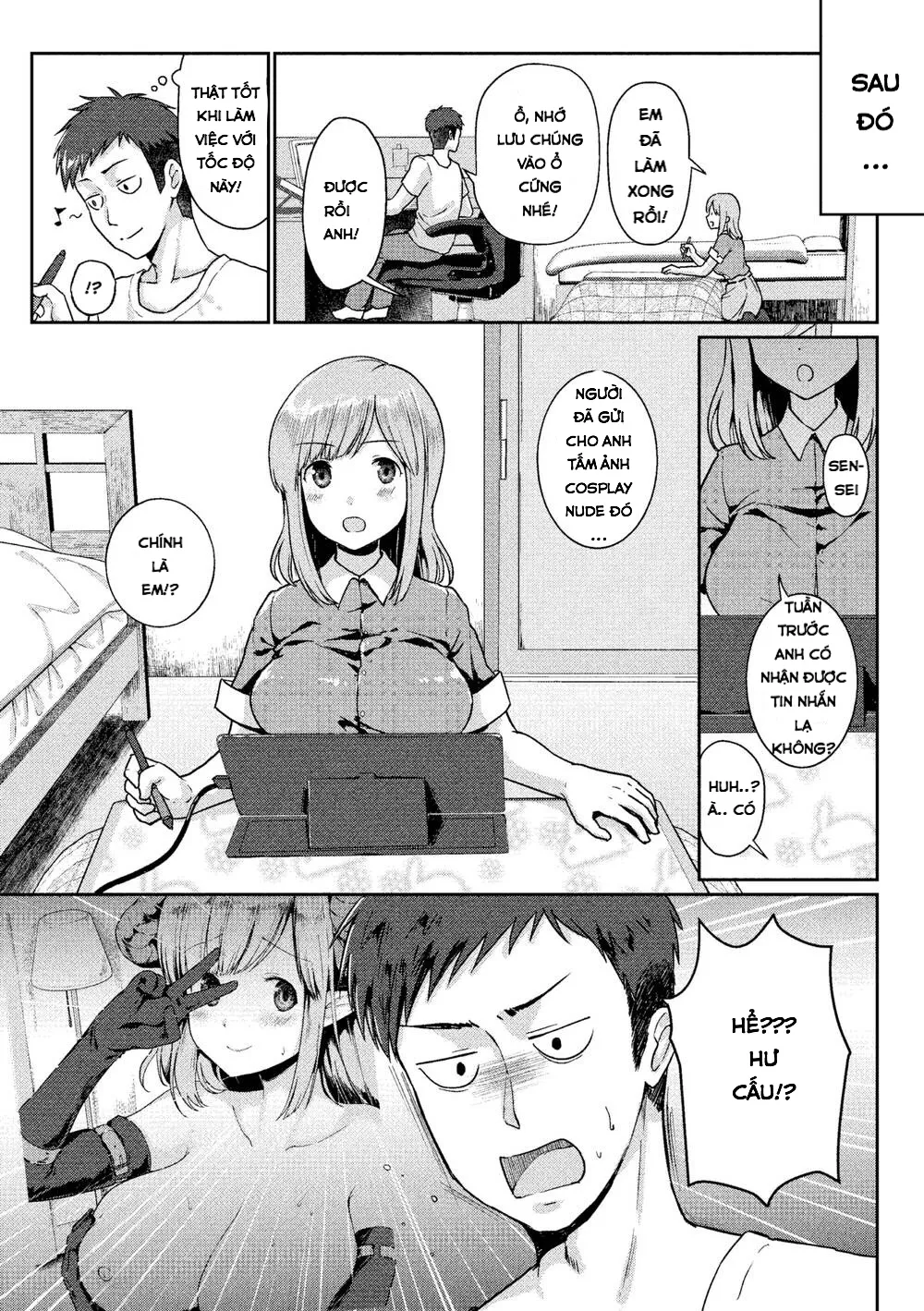 HentaiVN.net - Ảnh 4 - Sensei, em không đủ tốt? [Sensei, Am I Not Good Enough?] - Chap 1