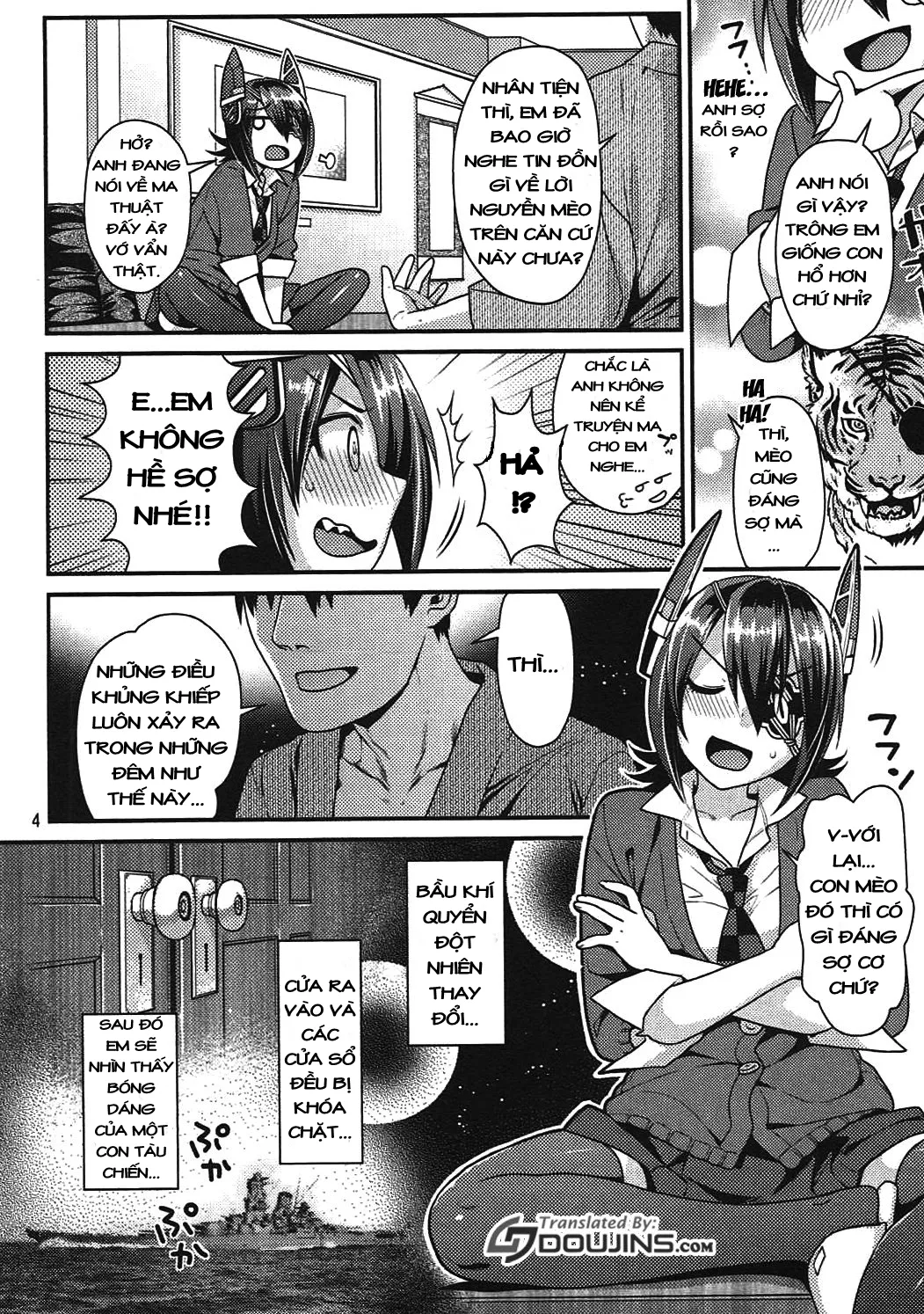HentaiVN.net - Ảnh 5 - Nekomimi Tenryuu Hatsujou Bon (Kantai Collection -KanColle-) [Story About A Cat-Eared Tenryuu In Heat] - Chap 1