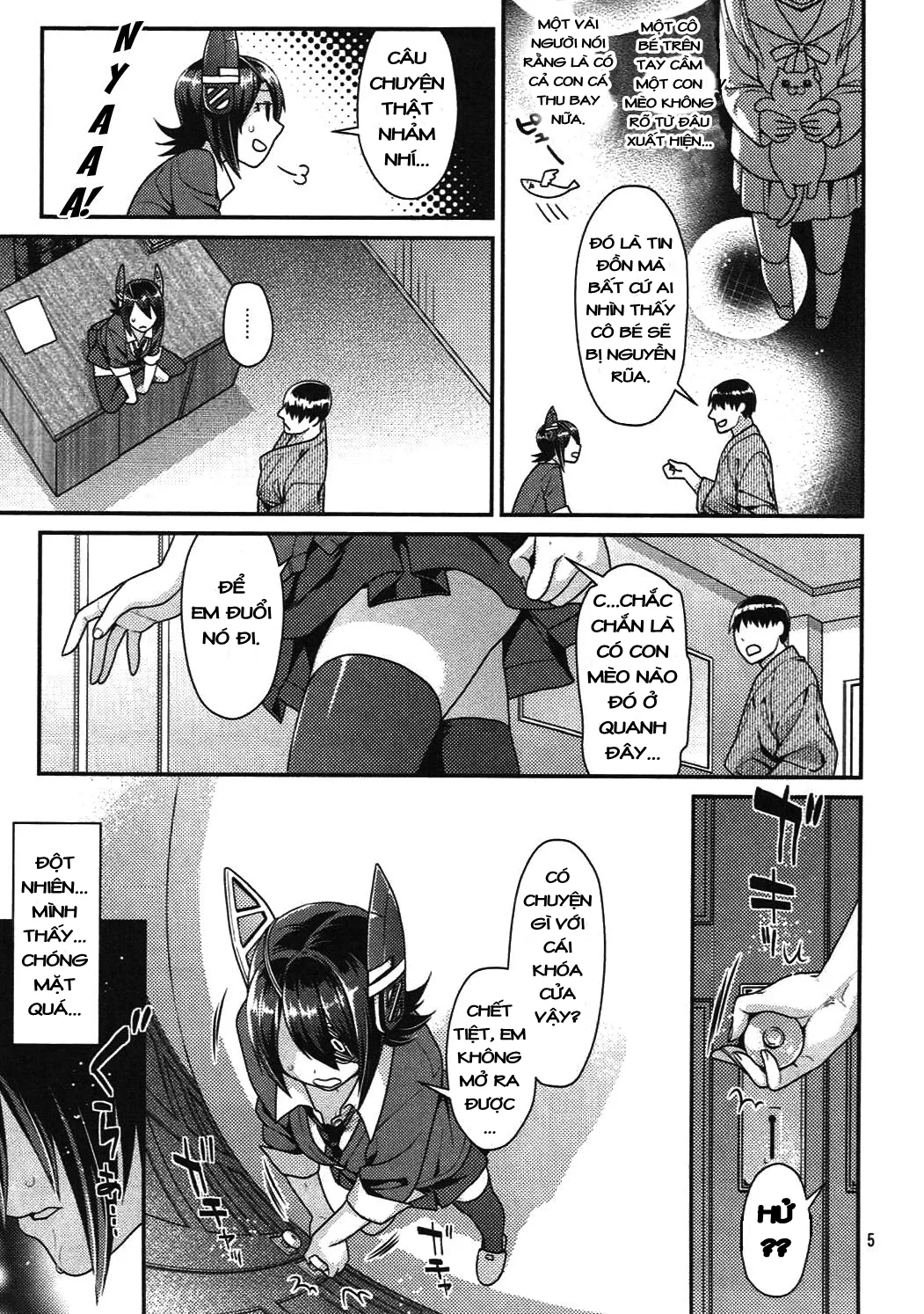 HentaiVN.net - Ảnh 6 - Nekomimi Tenryuu Hatsujou Bon (Kantai Collection -KanColle-) [Story About A Cat-Eared Tenryuu In Heat] - Chap 1