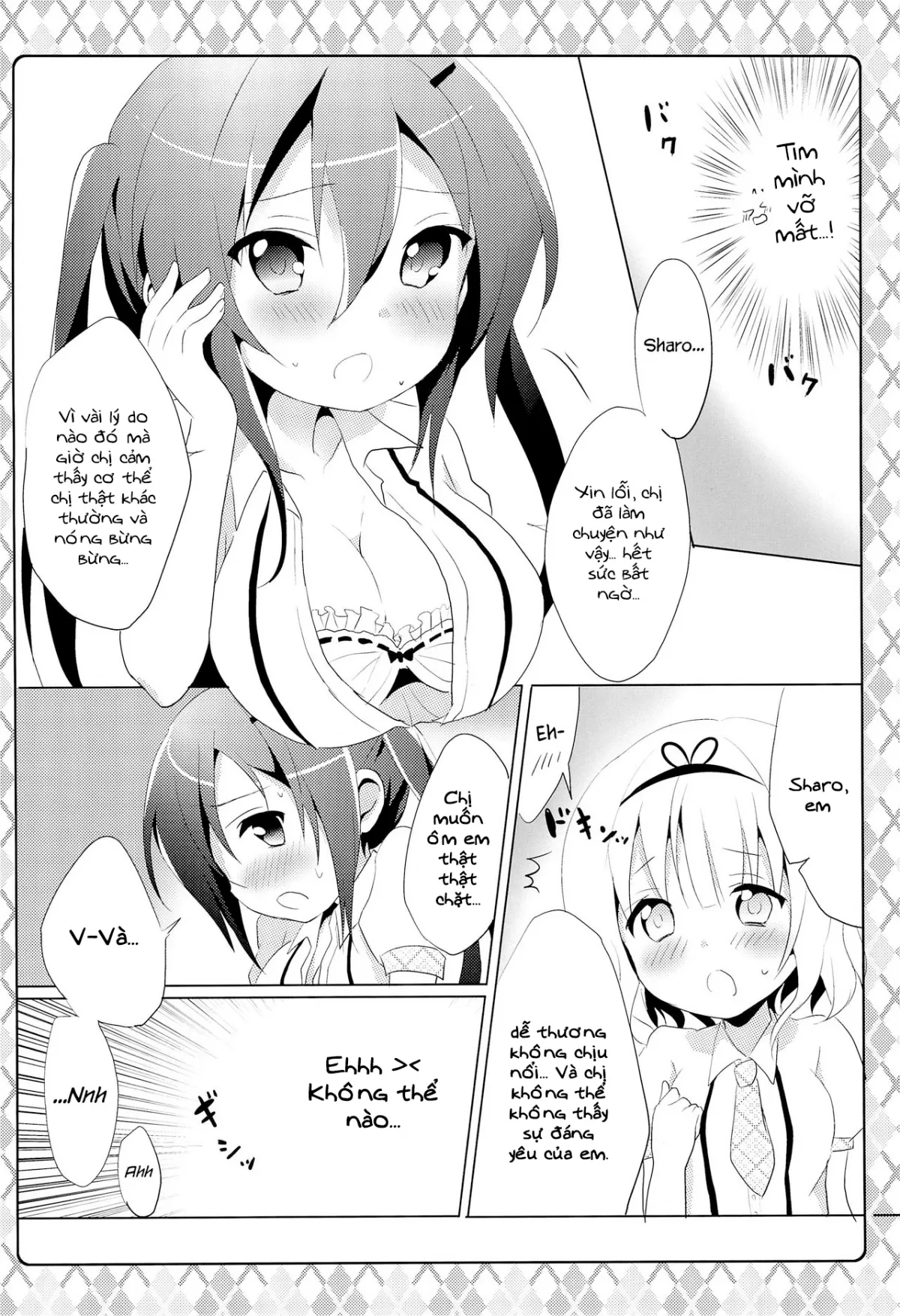 HentaiVN.net - Ảnh 10 - Naisho no Hokenshitsu (Gochuumon wa Usagi desu ka?) [ないしょの保健室 (ご注文はうさぎですか?)] - Chap 1