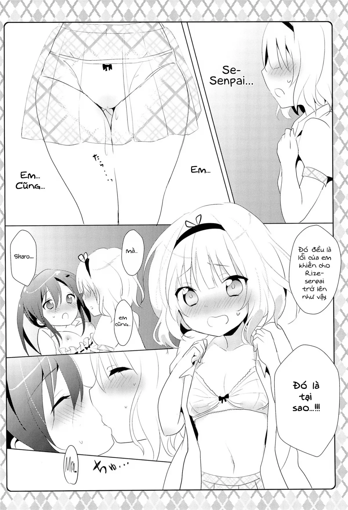 HentaiVN.net - Ảnh 12 - Naisho no Hokenshitsu (Gochuumon wa Usagi desu ka?) [ないしょの保健室 (ご注文はうさぎですか?)] - Chap 1