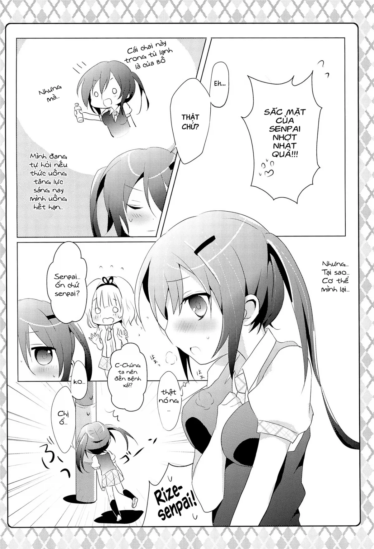 HentaiVN.net - Ảnh 6 - Naisho no Hokenshitsu (Gochuumon wa Usagi desu ka?) [ないしょの保健室 (ご注文はうさぎですか?)] - Chap 1