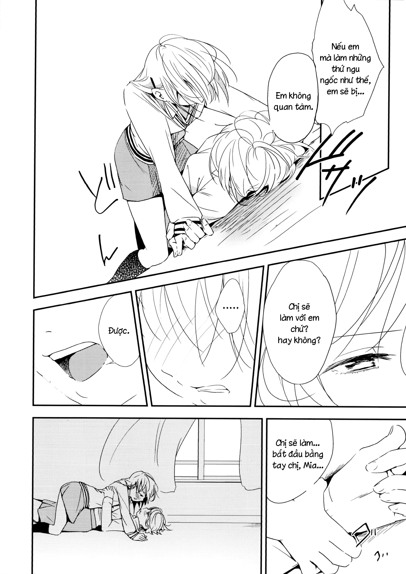 HentaiVN.net - Ảnh 26 - Coward Yomi, Mahiru, And Mia [イクジナシ ヨミとマヒルとミア] - Chap 1