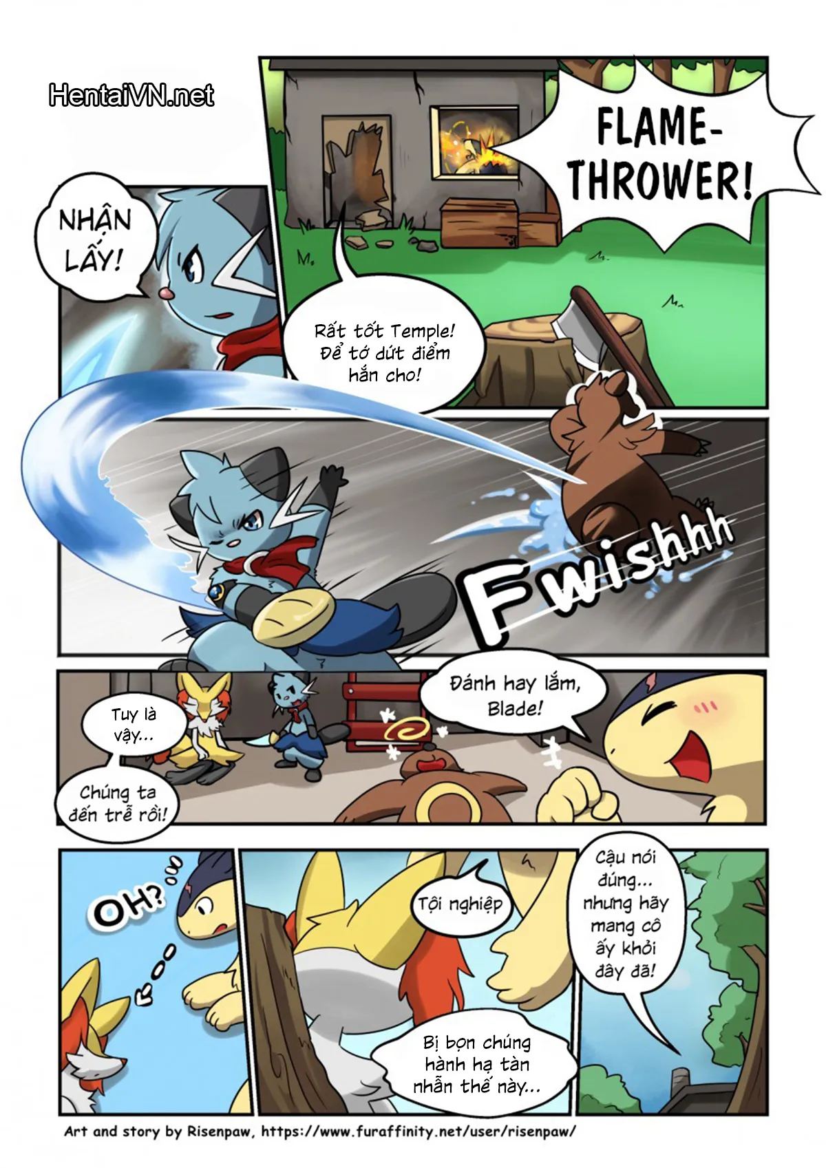 HentaiVN.net - Ảnh 4 - First Night (Pokemon) - Chap 1