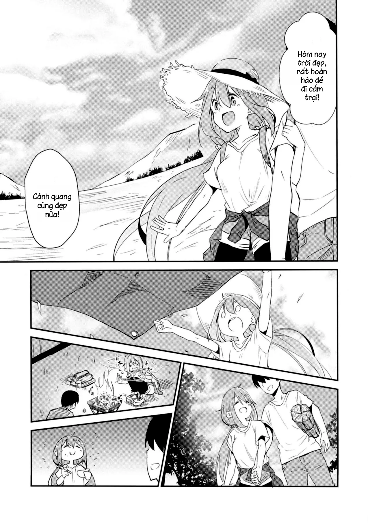 HentaiVN.net - Ảnh 5 - Nade Camp [なでキャン△] - Chap 1