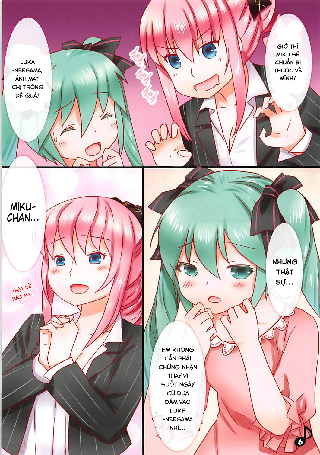 HentaiVN.net - Ảnh 5 - Luka Nee-san no Kekkon (Vocaloid) [ルカ姉さんのけっこ] - Chap 1