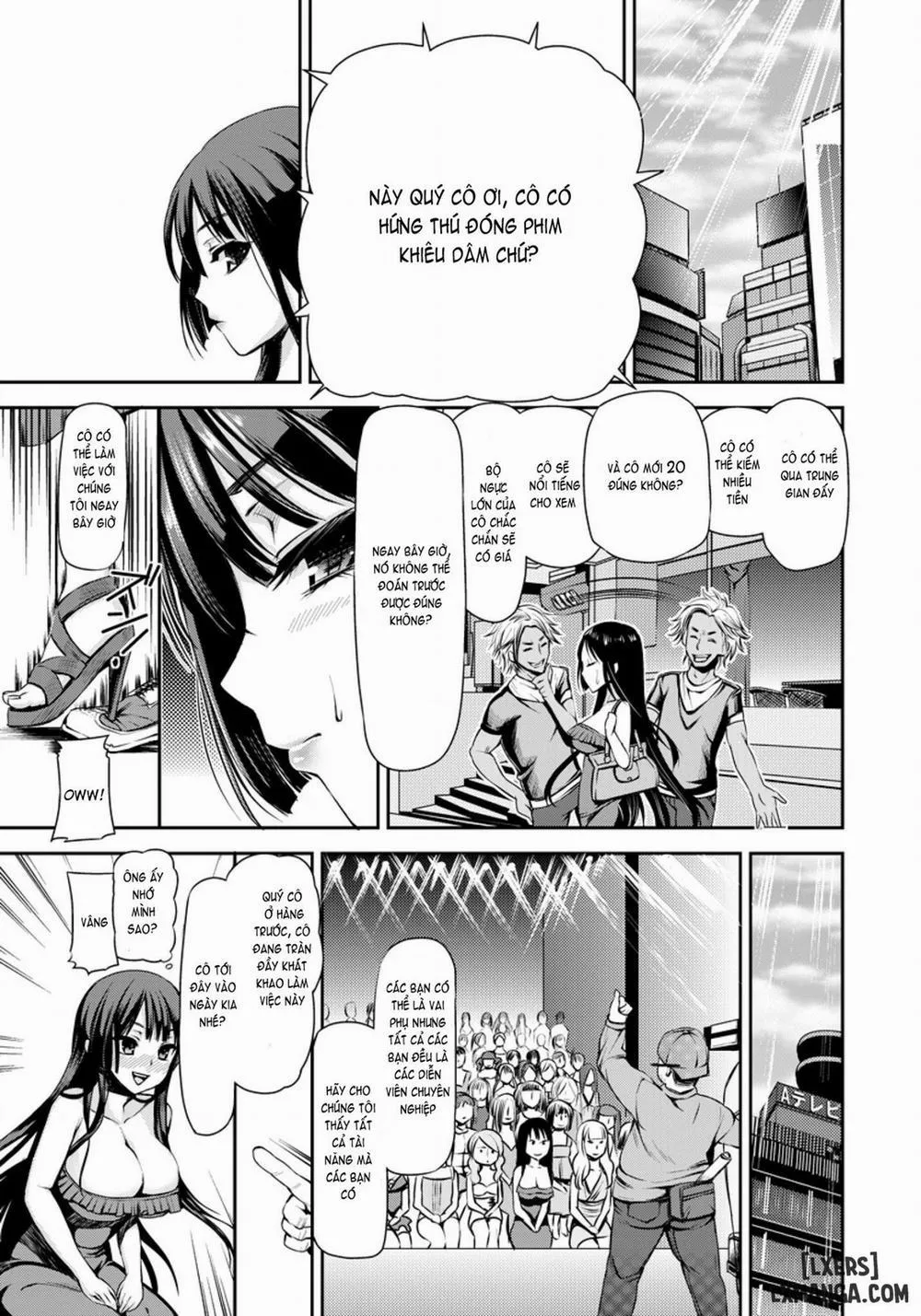 HentaiVN.net - Ảnh 7 - Bakunyuu AV Joyuu Shigan - Chap 1