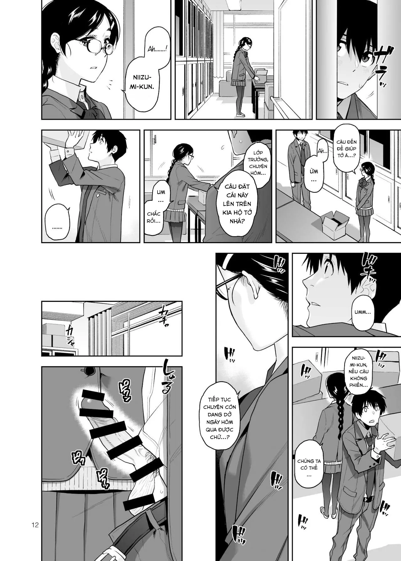 HentaiVN.net - Ảnh 14 - Majime de Midara na Tsutamori-san - Chap 1