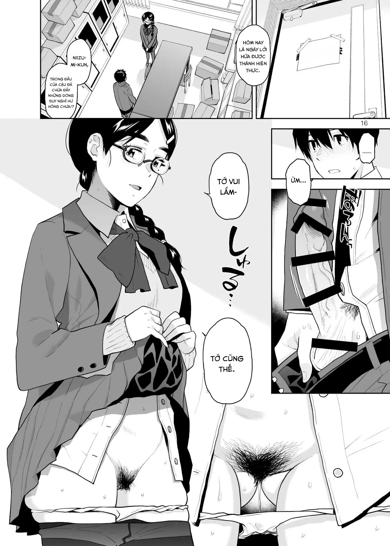 HentaiVN.net - Ảnh 18 - Majime de Midara na Tsutamori-san - Chap 1