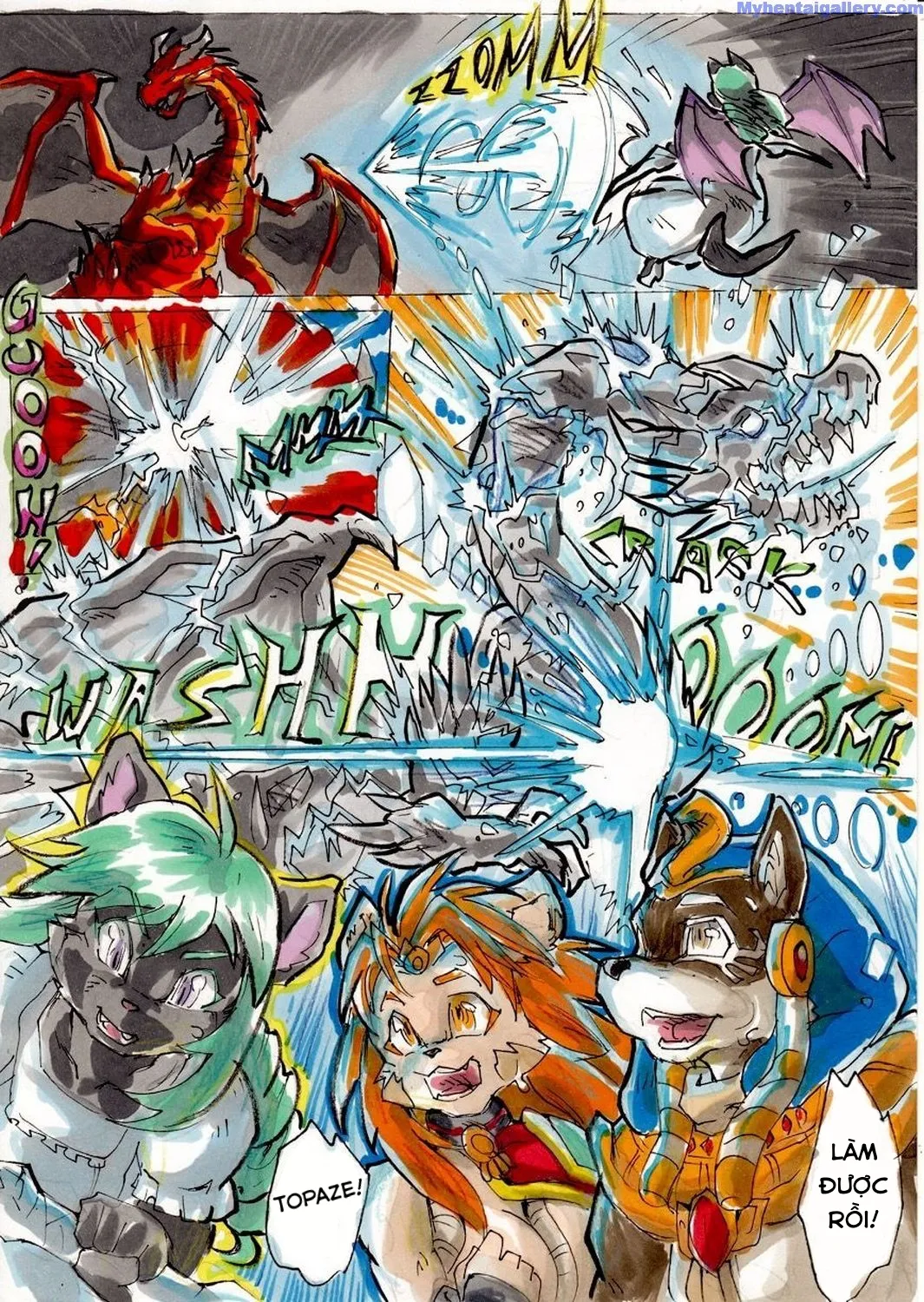 HentaiVN.net - Ảnh 23 - Anubis Stories 3 - Dragon Attack - Chap 1