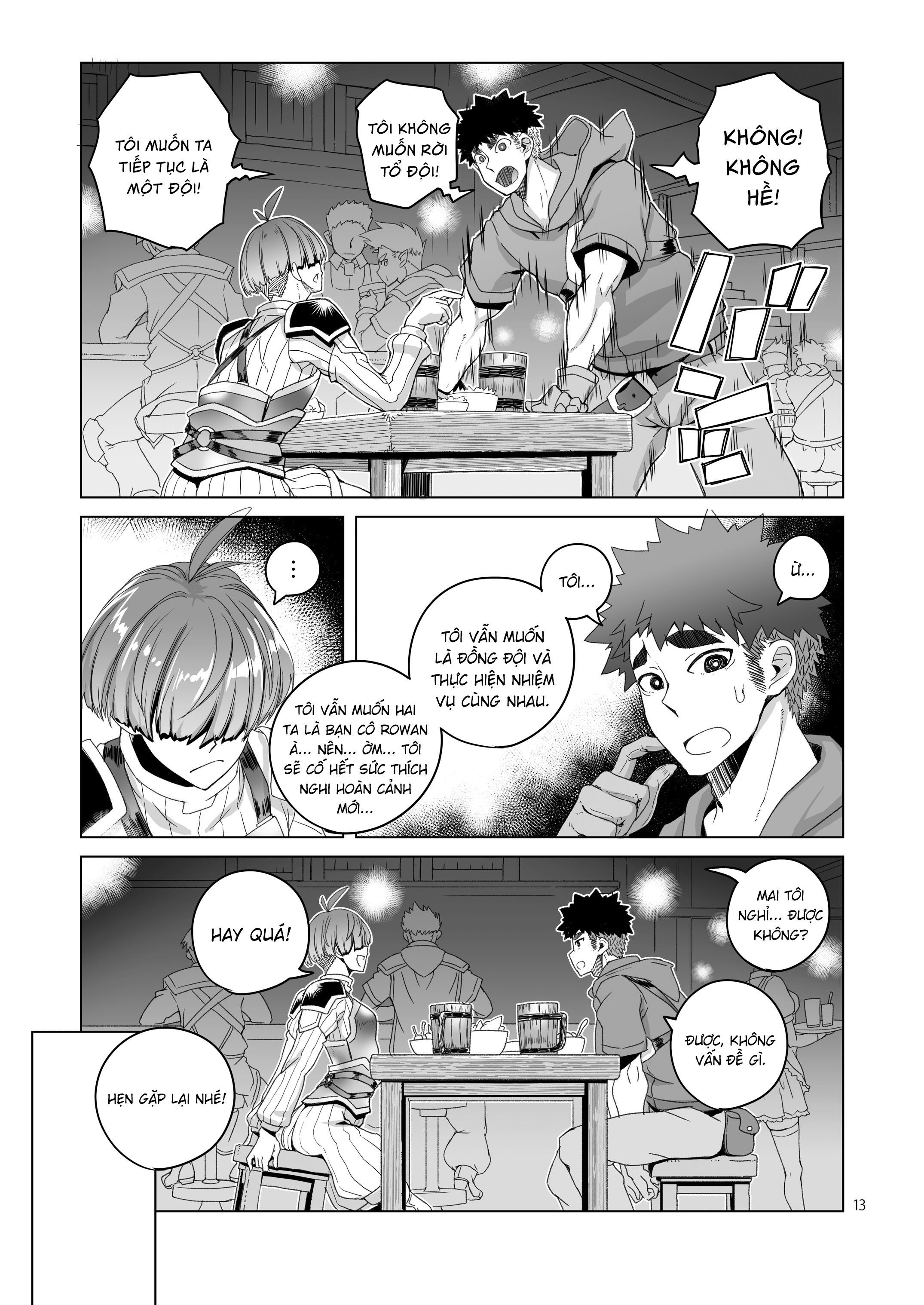 HentaiVN.net - Ảnh 12 - Nữ kiếm sĩ Rowan không thể che giấu bản thân mình - Chap 1