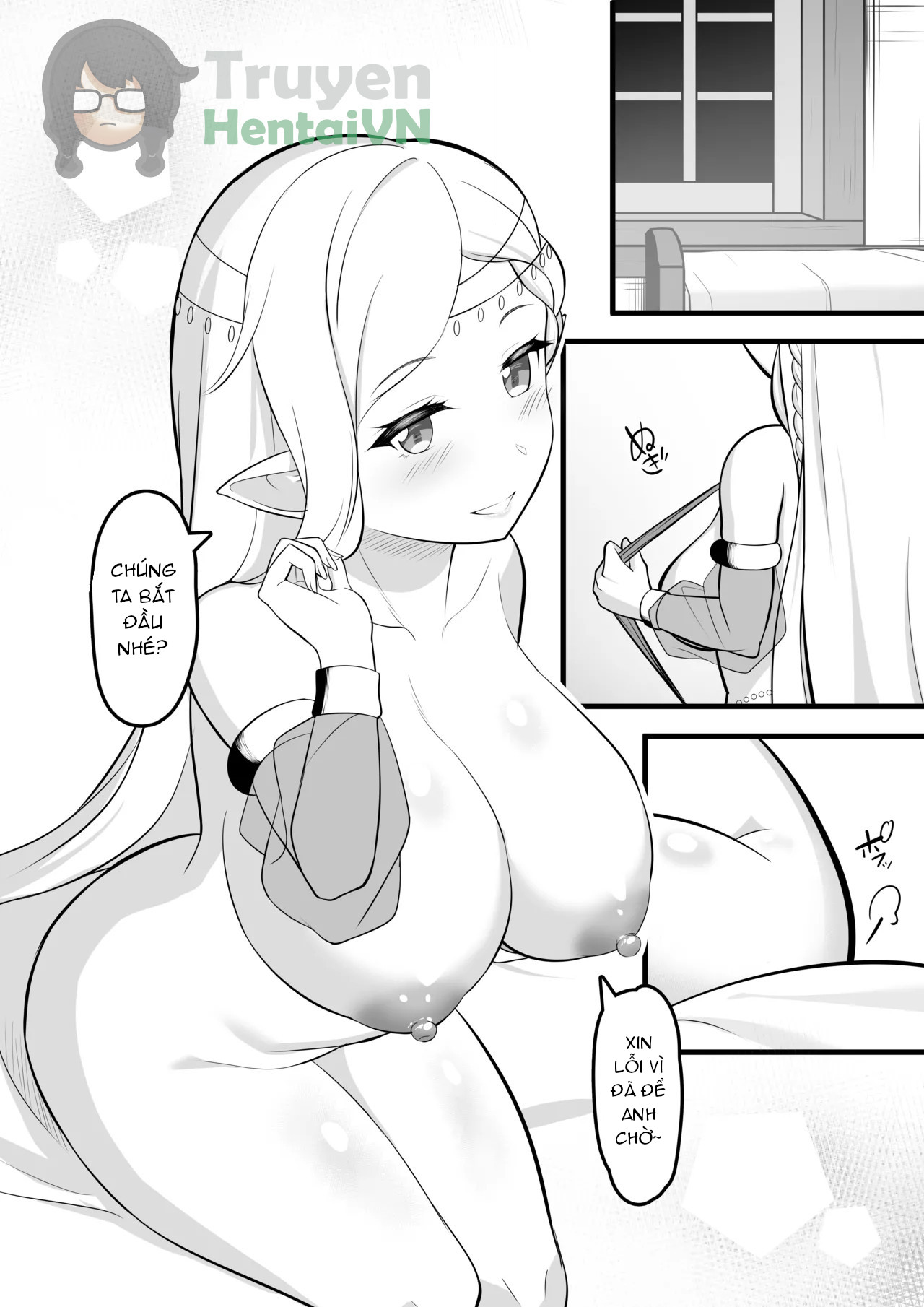 HentaiVN.net - Ảnh 12 - Odoriko Shoukan ni Ittara, Bijin Elf no Odoriko ga Ippai Shiboritotte Kureta Ohanashi - Chap 1