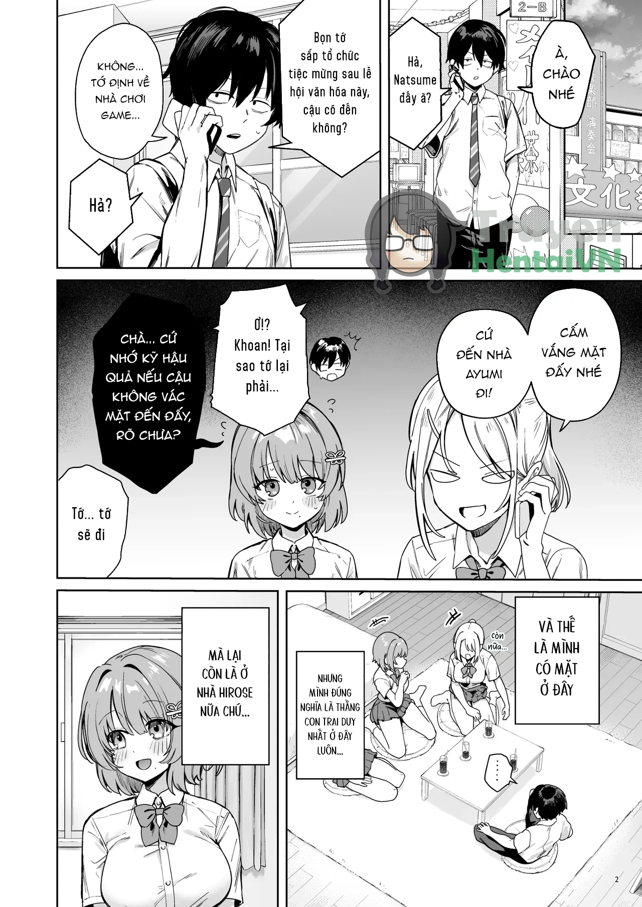 HentaiVN.net - Ảnh 6 - Class de Kakure Ninki no Hirose-san ga Guigui kuru! - Chap 1
